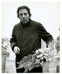 3y644 MIDNIGHT COWBOY 8.25x10 still '69 Dustin Hoffman brings flowers to his mother's grave!