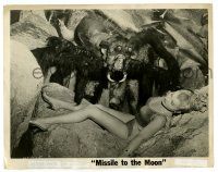 3y648 MISSILE TO THE MOON 8x10 still '59 great close up of wacky spider monster & sexy girl!