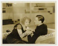 3y687 NO LIMIT 8x10.25 still '31 close up of sexy Clara Bow flirting with Norman Foster!