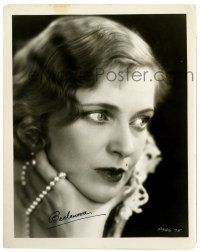 3y695 OLGA BACLANOVA 8x10.25 still '29 super close up of the Russian actress w/pearls in her hand!