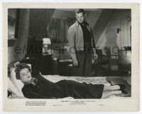 3y755 RAW DEAL 8x10 still '48 tough guy Dennis O'Keefe stares at Claire Trevor on bed!