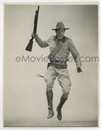 3y757 REAL GLORY 8x10 key book still '39 best image of Gary Cooper w/ 2 guns in mid air by Coburn!
