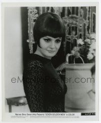 3y793 ROSSANA PODESTA 8.25x10 still '65 wearing skin-tight black lace outfit in Seven Golden Men!