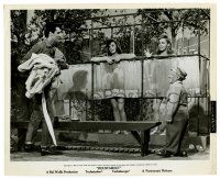 3y794 ROUSTABOUT 8.25x10 still '64 Elvis Presley takes bath robes from naked girls showering!