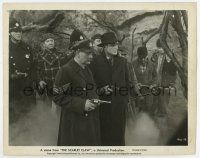 3y803 SCARLET CLAW 8x10 still '44 Basil Rathbone as Sherlock Holmes with police & guns!