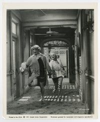 3y840 SOME LIKE IT HOT 8.25x10 still '59 sexy Marilyn Monroe & Jack Lemmon in drag running in hall!