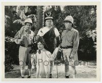 3y841 SOME MORE OF SAMOA 8x10 still '41 Three Stooges on desert island, Curly in tigerskin!