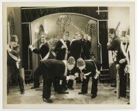 3y848 SONS OF THE DESERT 8.25x10 still '33 classic image of Chase pulling gag on Laurel & Hardy!