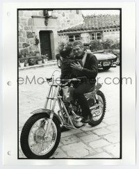3y875 STEVE McQUEEN 8x10 still '63 on motorcycle w/ wife, Life Magazine File Copy by Curt Gunther!
