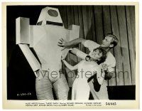 3y911 TARGET EARTH 8x10.25 still '54 Richard Denning & Kathleen Crowley attacked by killer robot!