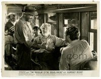 3y939 TREASURE OF THE SIERRA MADRE 8x10.25 still '48 Bogart on train w/Huston & Holt after shootout