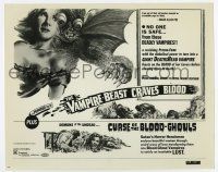 3y955 VAMPIRE-BEAST CRAVES BLOOD/CURSE OF THE BLOOD-GHOULS 8x10 still '69 cool poster image!
