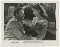 3y971 WAKE OF THE RED WITCH 8x10.25 still '49 John Wayne stares lovingly at beautiful Gail Russell!