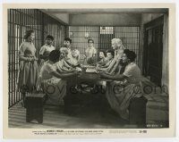 3y987 WOMEN'S PRISON 8x10.25 still '54 super sexy Cleo Moore & other cons stare at Ida Lupino!