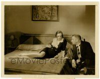 3y383 GRAND HOTEL 8x10.25 still '32 Wallace Beery sits next to unhappy Joan Crawford on bed!