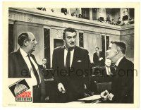 3z515 ADVISE & CONSENT LC '62 Walter Pidgeon between Paul Ford & Lew Ayres on Senate floor!