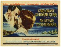 3z182 AFFAIR TO REMEMBER TC '57 art of Cary Grant about to kiss Deborah Kerr, Leo McCarey classic!