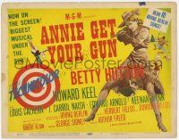 3z190 ANNIE GET YOUR GUN TC '50 full-length art of Betty Hutton as the greatest sharpshooter!