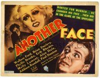 3z191 ANOTHER FACE TC '35 art of Wallace Ford, Brian Donlevy and Phyllis Brooks!
