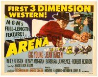 3z193 ARENA TC '53 Gig Young & Jean Hagen in the first 3 dimension western, cool image!