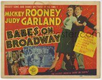 3z197 BABES ON BROADWAY TC '41 great full-length image of Mickey Rooney dancing with Judy Garland!