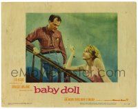 3z534 BABY DOLL LC #3 '57 Elia Kazan classic, sexy Carroll Baker taunts Karl Malden!