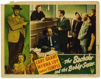 3z536 BACHELOR & THE BOBBY-SOXER LC #7 '47 Cary Grant in court w/sexy judge Myrna Loy!
