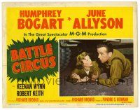3z539 BATTLE CIRCUS LC #3 '53 Humphrey Bogart & June Allyson in the Korean War!