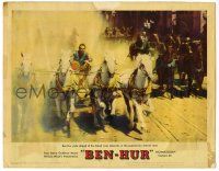 3z542 BEN-HUR LC #5 '60 Charlton Heston in the spectacular chariot race, William Wyler!