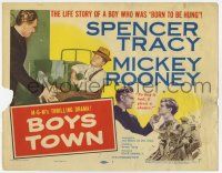 3z222 BOYS TOWN TC R57 Spencer Tracy as Father Flanagan with Mickey Rooney!