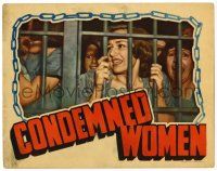 3z596 CONDEMNED WOMEN LC '38 best image of Anne Shirley with bad girls behind bars!