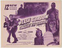 3z038 FLASH GORDON CONQUERS THE UNIVERSE TC R40s Buster Crabbe, Middleton as Ming the Merciless!