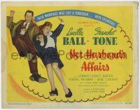 3z298 HER HUSBAND'S AFFAIRS TC '47 Lucille Ball thinks husband Franchot Tone is nuts!