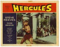 3z679 HERCULES LC #1 '59 great image of the world's mightiest man Steve Reeves!