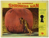 3z007 INCREDIBLE SHRINKING MAN LC #7 '57 great fx close up of tiny man with nail by yarn ball!