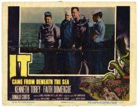 3z106 IT CAME FROM BENEATH THE SEA LC '55 Ray Harryhausen, deep sea divers prepare to go after it!