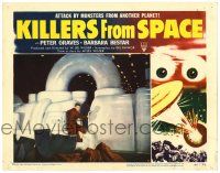 3z110 KILLERS FROM SPACE LC #3 '54 Peter Graves inside the bulb-eyed aliens' space ship!
