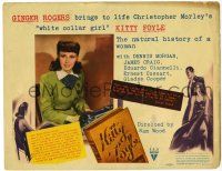 3z331 KITTY FOYLE TC '40 great image of white collar girl Ginger Rogers & Dennis Morgan!