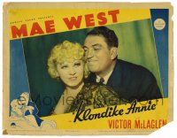 3z721 KLONDIKE ANNIE LC '36 best close up of sexy Mae West & Victor McLaglen!