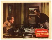 3z722 KNOCK ON ANY DOOR LC #6 '49 Humphrey Bogart, John Derek, directed by Nicholas Ray!