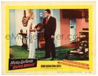 3z744 LONG WAIT LC #7 '54 Mickey Spillane, Anthony Quinn & sexy Peggie Castle!