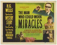 3z044 MAN WHO COULD WORK MIRACLES TC R47 H.G. Wells, a modern Aladdin who made women do things!