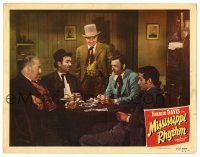 3z783 MISSISSIPPI RHYTHM LC #5 '49 Louisiana Governor Jimmie Davis, cool image playing poker!