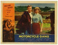 3z789 MOTORCYCLE GANG LC #5 '57 pretty Anne Neyland is wild & wicked and living with no tomorrow!