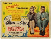 3z373 ONCE UPON A HONEYMOON TC '42 great image of worried Ginger Rogers & Cary Grant, Leo McCarey!