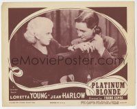 3z840 PLATINUM BLONDE LC R50 Jean Harlow taking phone from Williams, directed by Frank Capra!