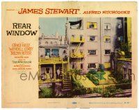 3z169 REAR WINDOW LC #1 '54 Hitchcock, classic image of courtyard as seen from Stewart's window!