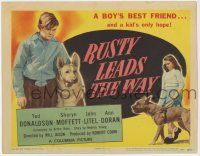 3z403 RUSTY LEADS THE WAY TC '48 about blind kids & a German Shepherd & a girl w/a seeing eye dog!
