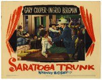 3z870 SARATOGA TRUNK LC '45 great image of Gary Cooper in huge brawl with other cowboys!