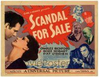 3z409 SCANDAL FOR SALE TC '32 Charles Bickford is newspaper editor that neglects family!